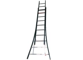 Aluminium ladder 2x10 treden