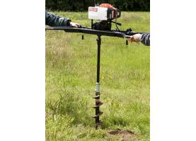 Tweemans grondboor zwaar model benzine