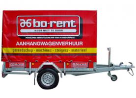 Enkelasser aanhanger met huif