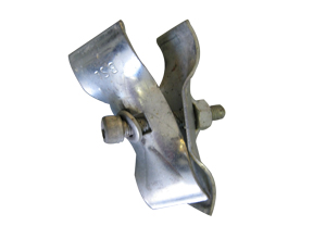Construction fence clamp