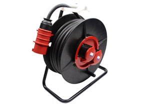 Extension cable/reel 25m 410V 32A