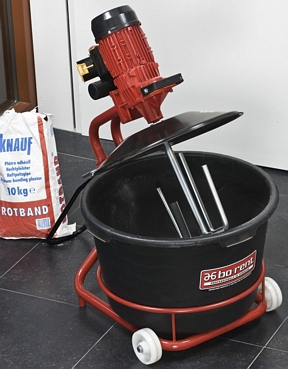 Forced action mixer with tub