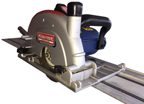 Hand diamond tile saw 180mm with guide rail 230V