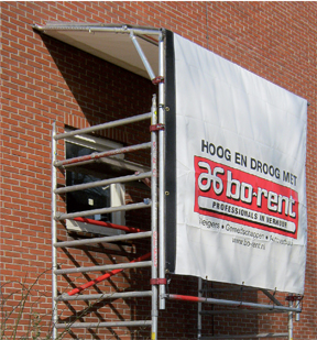 Work cover for scaffolding