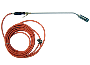 Roof burner with handle