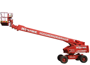 Telescopic boom lift 27m 4wd