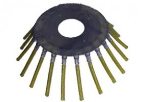 Brush for weed brush machine