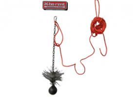 Chimney sweep ball with rope